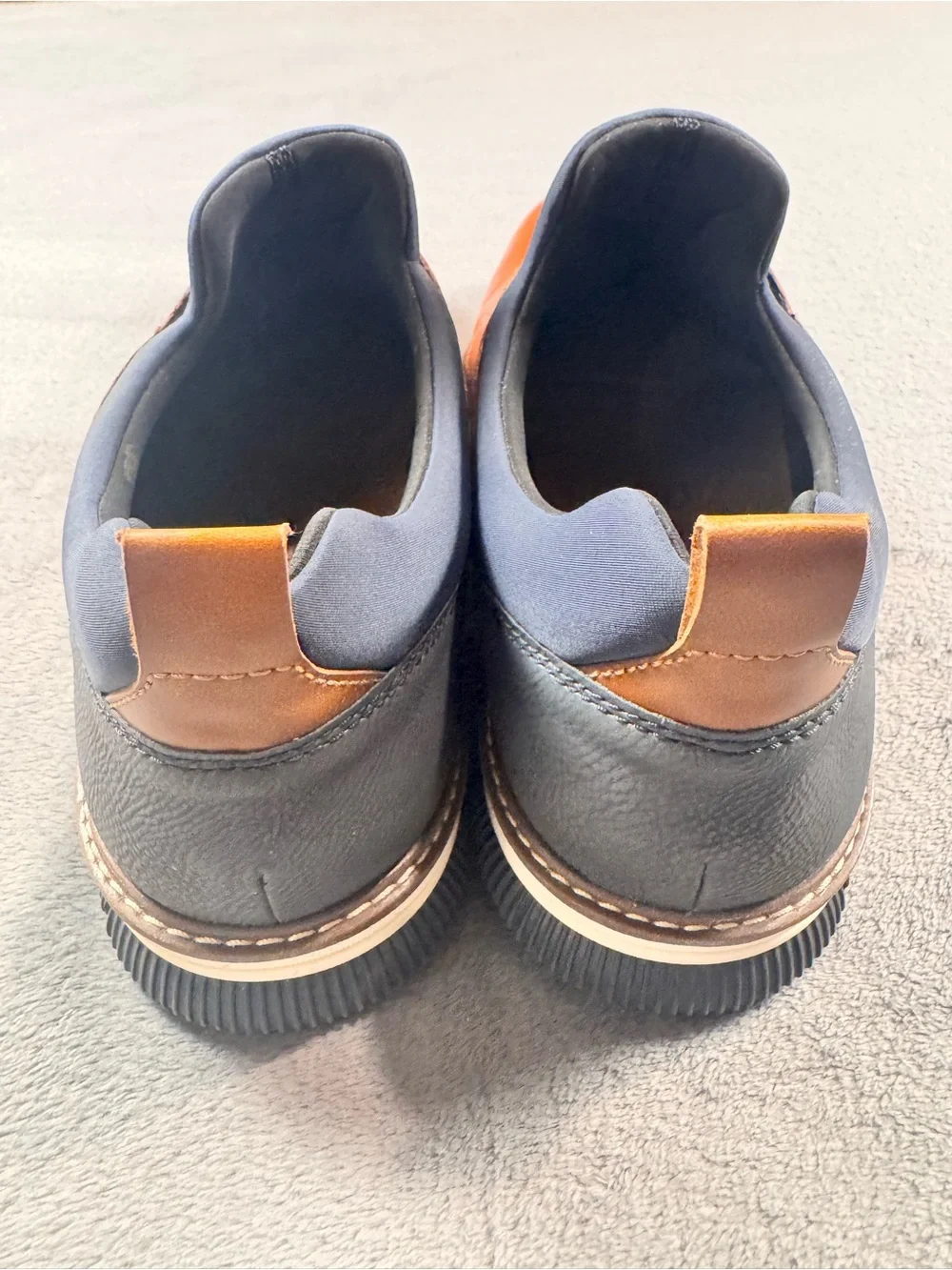 Rieker Men's Dustin Brown Leather Slip-Ons